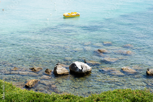 Clear Mediterranean sea near Punta Negra beach, Alghero, Sardinia, Italy
 photo