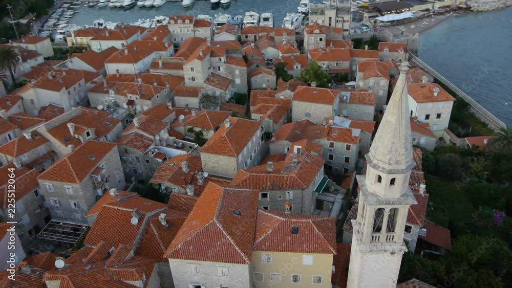 Aerial View Of old town in Budva, Montenegro.
Aerial View Of old town in Budva, Montenegro.