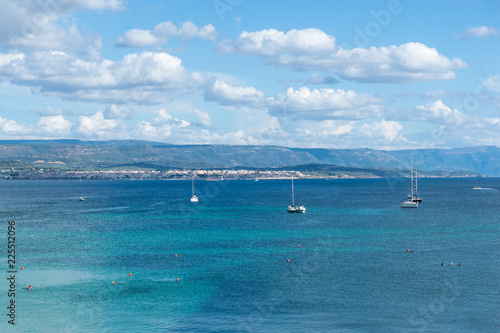 Clear Mediterranean sea near Punta Negra beach, Alghero, Sardinia, Italy   © pashan