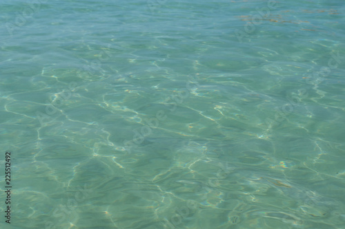 Blue clear water surface. Mediterranean sea. Sardinia,itay.