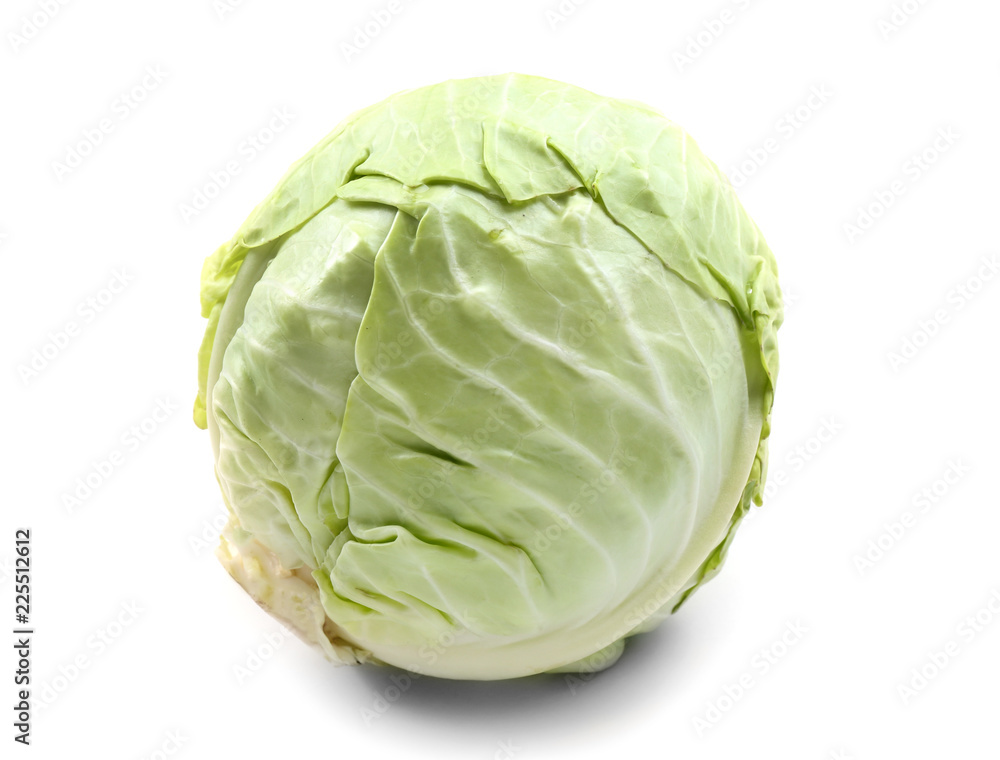 Fresh cabbage on white background Fresh cabbage on white background