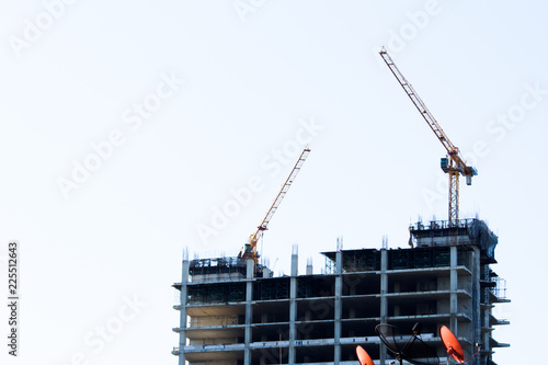 The background is construction.
