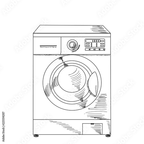 sketch washing machine, home appliances