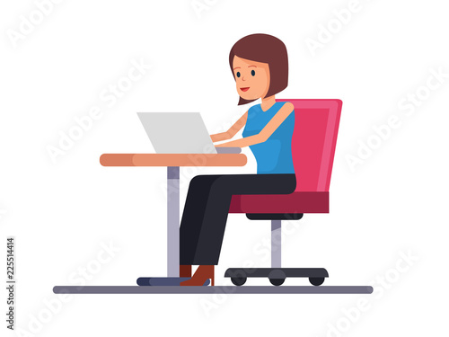 Business woman working