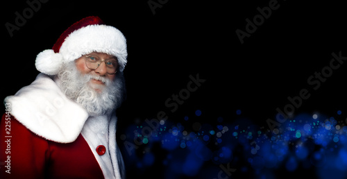 Foto Santa Claus on Christmas concept. Isolated on boche background