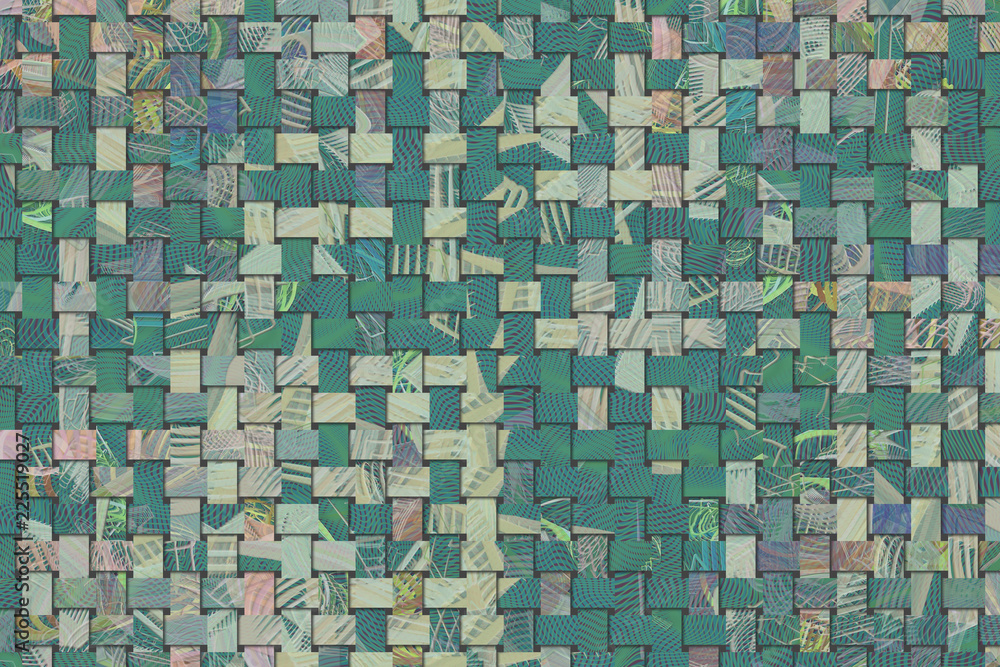 Fototapeta premium Rattan tkany wzór maty, tła lub tekstury dla projektu.