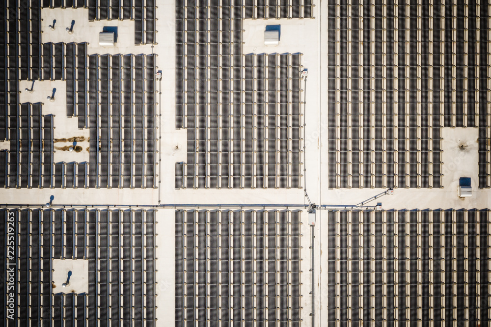 Aerial of Solar Panels