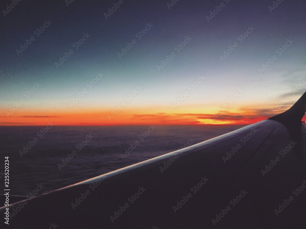 Sunset in the plane