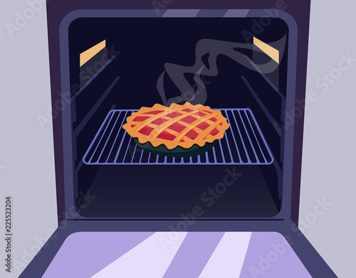 Pie in the oven