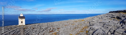 Obraz na płótnie black head county clare ireland. the burren national park along the wild atlantic way on the geopark geotourism route. beautiful irish countryside landscape, unesco world heritage site in ireland. w salonie