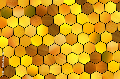Fototapeta Naklejka Na Ścianę i Meble -  Abstract background or texture for design, colorful pattern hexagon strip.