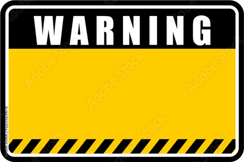 Obraz na plátně warning