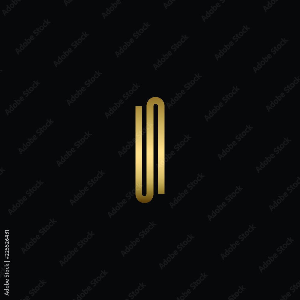 Modern Letter UN Logo Design in Vector Format