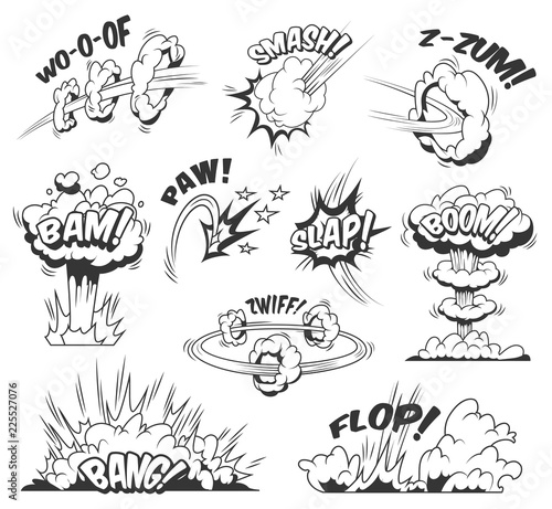 Comic bursts and explosions collection