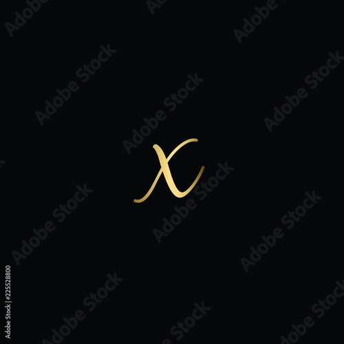 Luxury Hand Drawn Letter O Logo Design In Gold Color