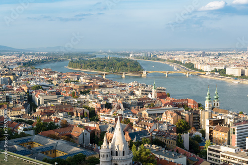 View over Margaret Island in Budapest, Hungary 
