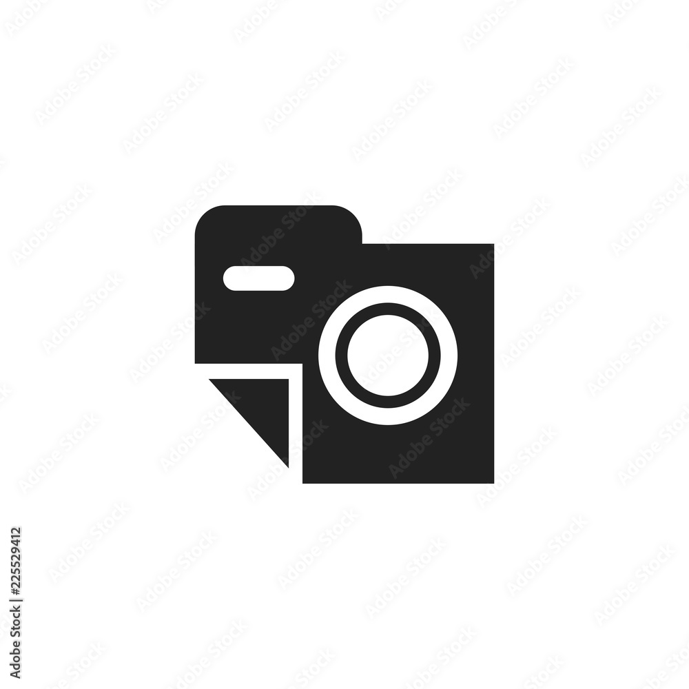 Camera Photograph Silhouette Paper Creative Abstract Icon Logo Design Template Element Vector Camera Photograph Silhouette Paper Creative Abstract Icon Logo Design Template Element Vector