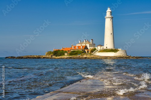 St Mary's Lighthouse, island, and causeway in Whitley bay. © Kevin Eaves