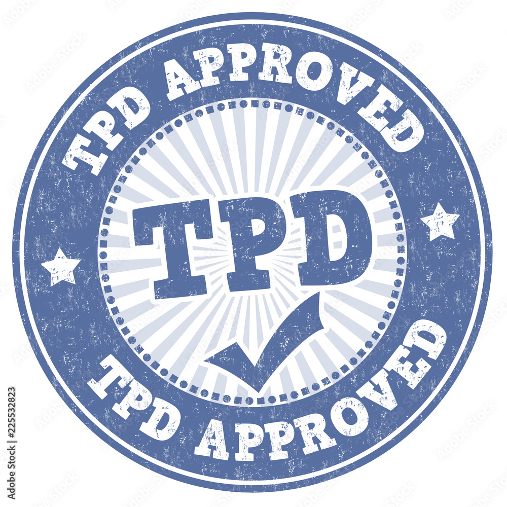 TDP approved sign or stamp