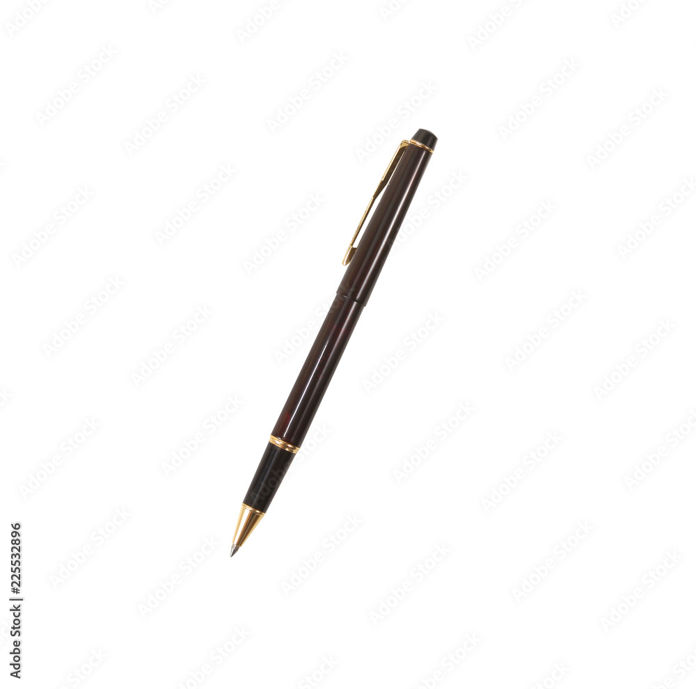 Black pen isolated on white background.with clipping part Black pen isolated on white background.with clipping part