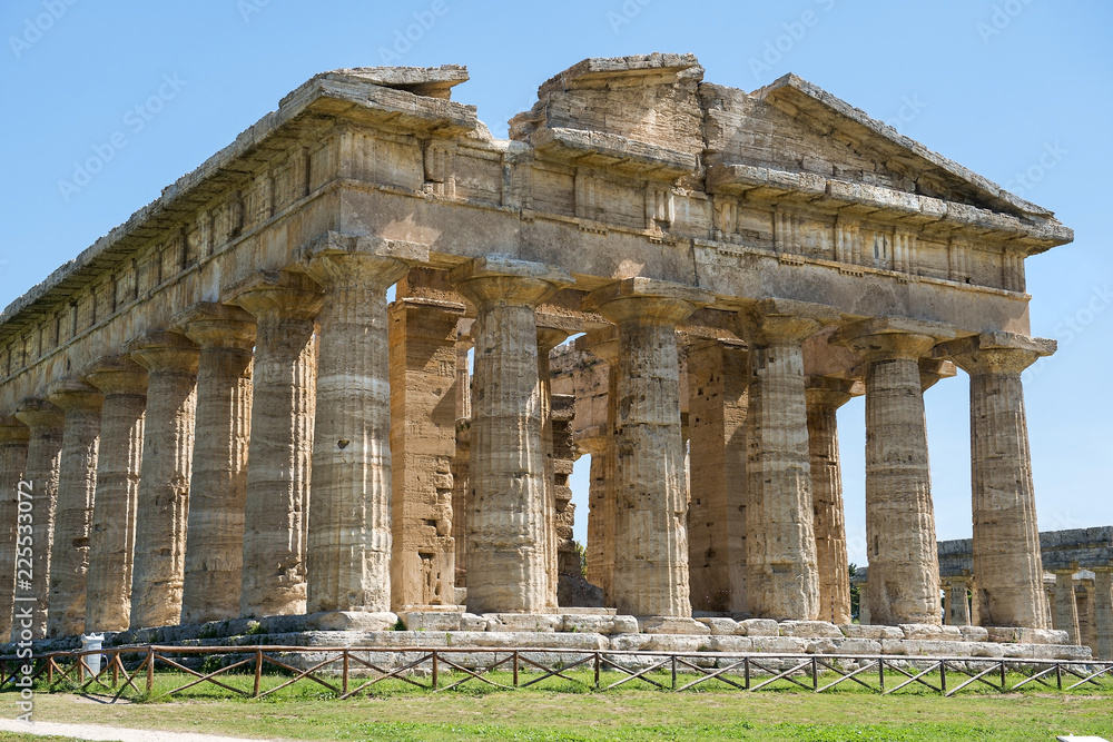 Temple of Athena (Minerva) in Poseidonia (Paestum), Campania, Italy
