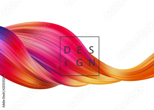 Abstract colorful vector background, color flow liquid wave for design brochure, website, flyer.