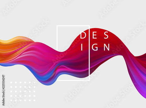 Abstract colorful vector background, color flow liquid wave for design brochure, website, flyer.