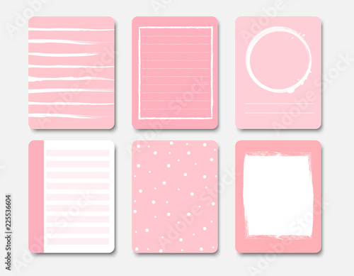 design elements for notebook, diary, stickers and other template.vector,illustration.