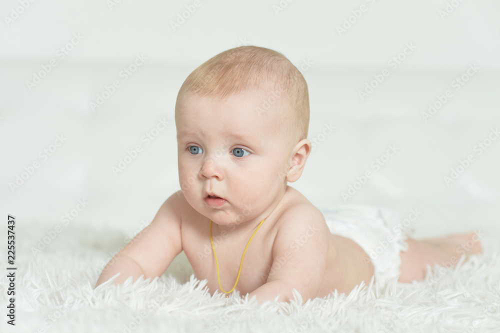 Portrait of adorable baby boy on background Portrait of adorable baby boy on background