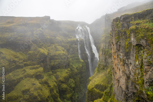 Hiking to Icelands second highest waterfall, Glumur.
