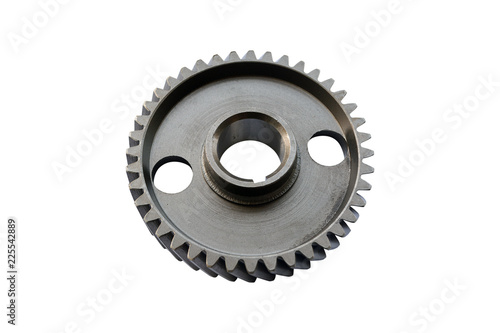truck camshaft gear on isolated white background