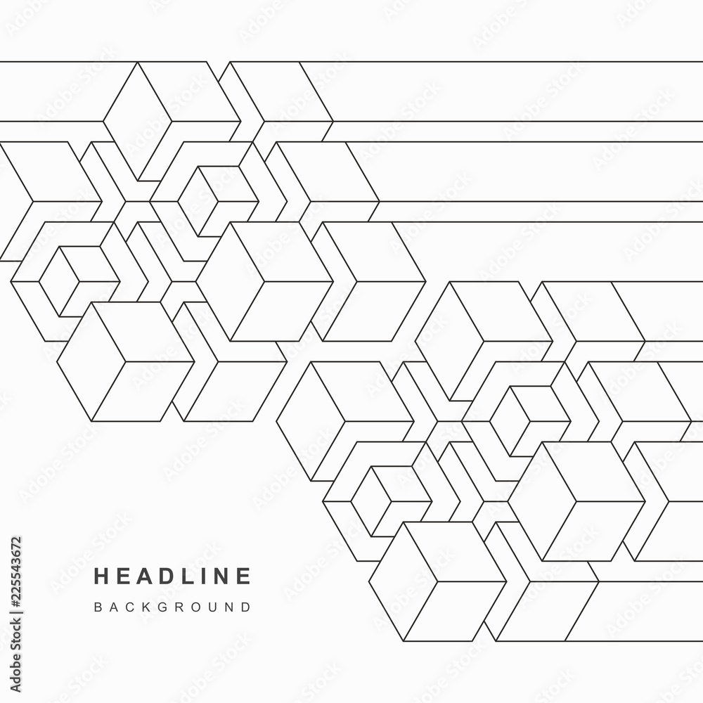 Abstract geometric technological background. Abstract geometric technological background.