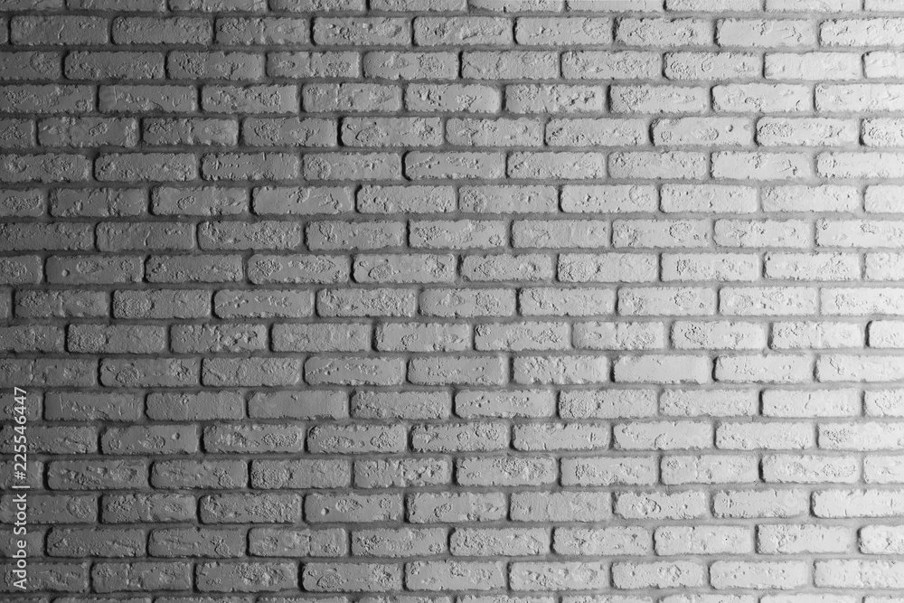 Modern gradient white brick interior wall background