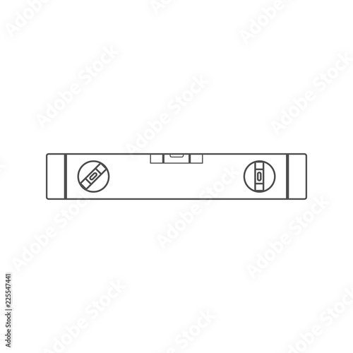 Building level icon. Bubble Level. Vector illustration, flat design.