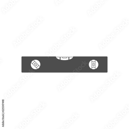 Building level icon. Bubble Level. Vector illustration, flat design.