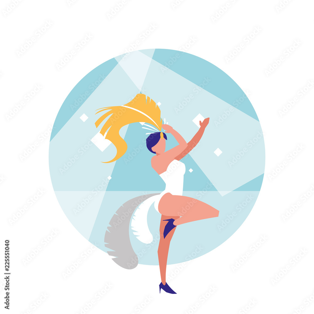 samba dancer isolated icon samba dancer isolated icon
