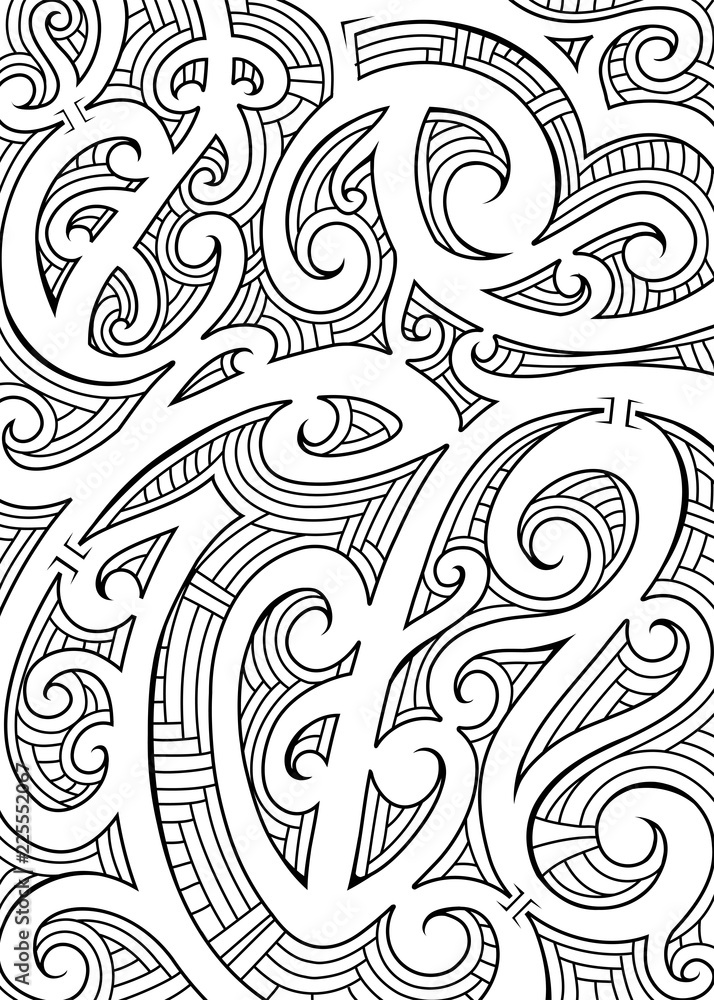 Maori style ornament Maori style ornament