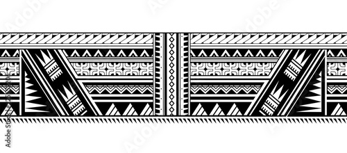 Maori style sleeve tattoo