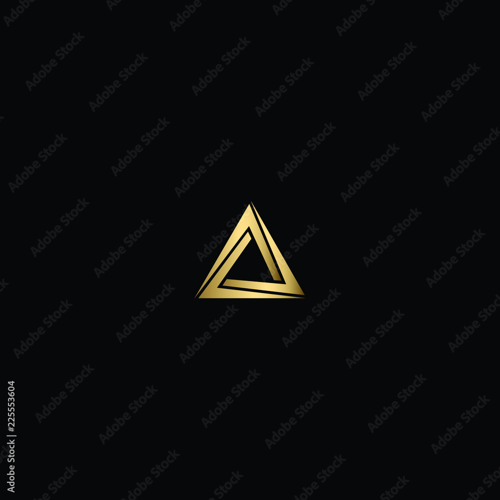 Abstract Geometric Minimal Lineart Triangle Iconic Logo Design Abstract Geometric Minimal Lineart Triangle Iconic Logo Design
