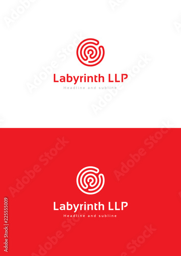 Labyrinth logo teamplate.