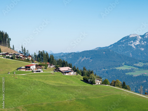 austrian mountain landscape view