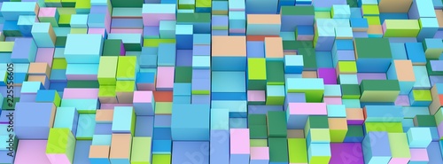 abstract ground boxes,cubes