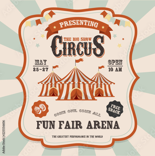 Carnival banner. Circus. Fun fair