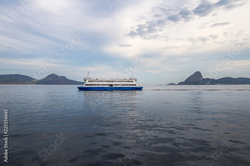 Ferry boat connecting Rio and Niteroi at Guanabara Bay - Rio de Janeiro, Brazil