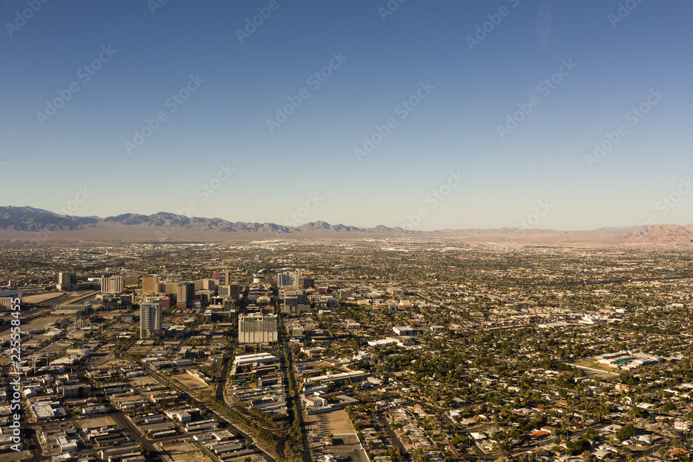 Beautiful panoramic view of Las Vegas