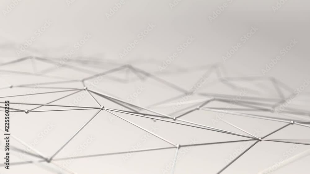 Abstract background with animation of waving and vibrating network surface. Technological movie about data transfer or social communication. Animation of seamless loop. Abstract background with animation of waving and vibrating network surface. Technological movie about data transfer or social communication. Animation of seamless loop.