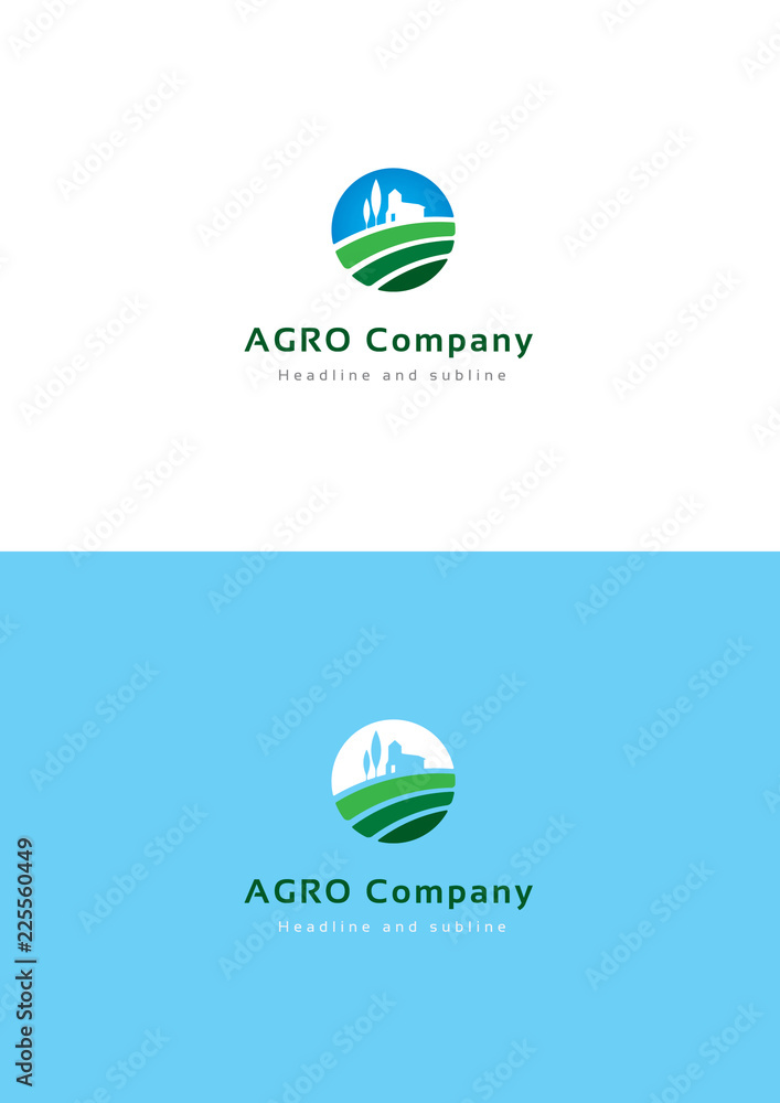 Agro company logo teamplate. Stock Vector | Adobe Stock