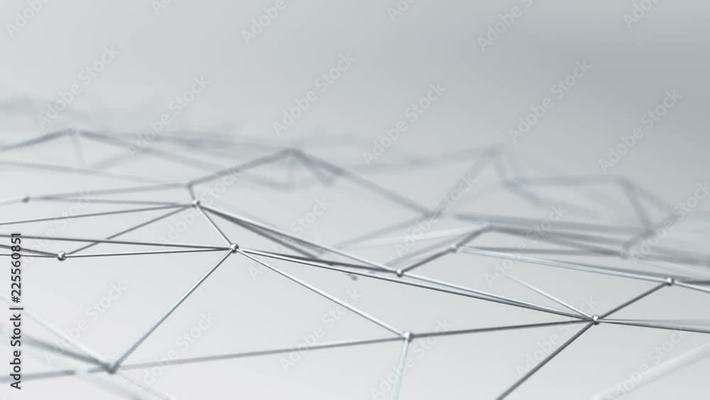 Abstract background with animation of waving and vibrating network surface. Technological movie about data transfer or social communication. Animation of seamless loop. Abstract background with animation of waving and vibrating network surface. Technological movie about data transfer or social communication. Animation of seamless loop.