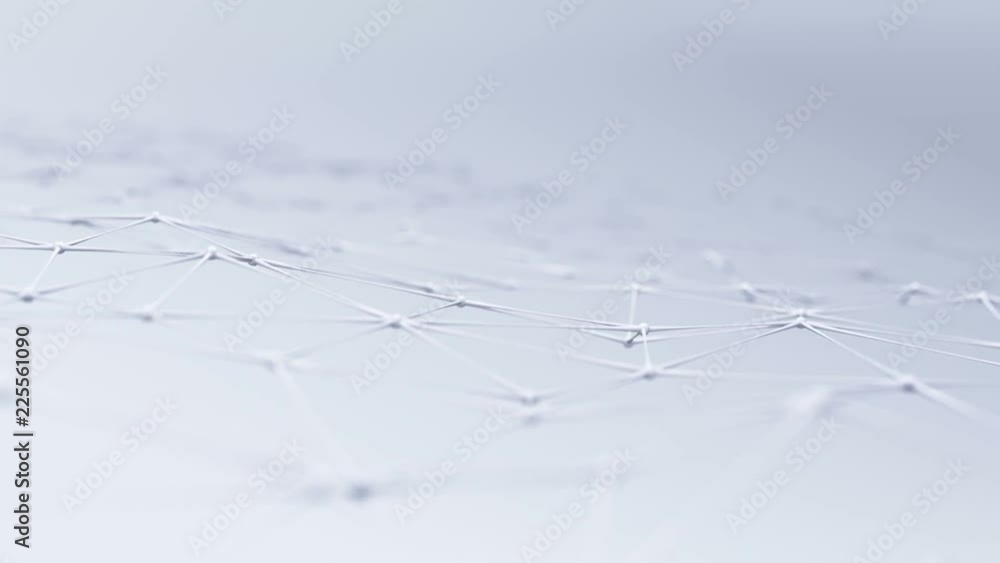Abstract background with animation of waving and vibrating network surface. Technological movie about data transfer or social communication. Animation of seamless loop. Abstract background with animation of waving and vibrating network surface. Technological movie about data transfer or social communication. Animation of seamless loop.