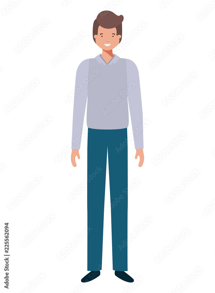 young man avatar character young man avatar character